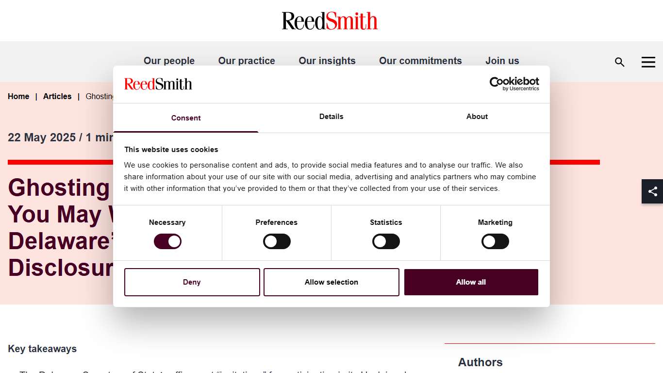 Ghosting the Delaware Secretary of State: Why You May Want…